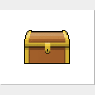 Treasure Chest Pixel Art Posters and Art